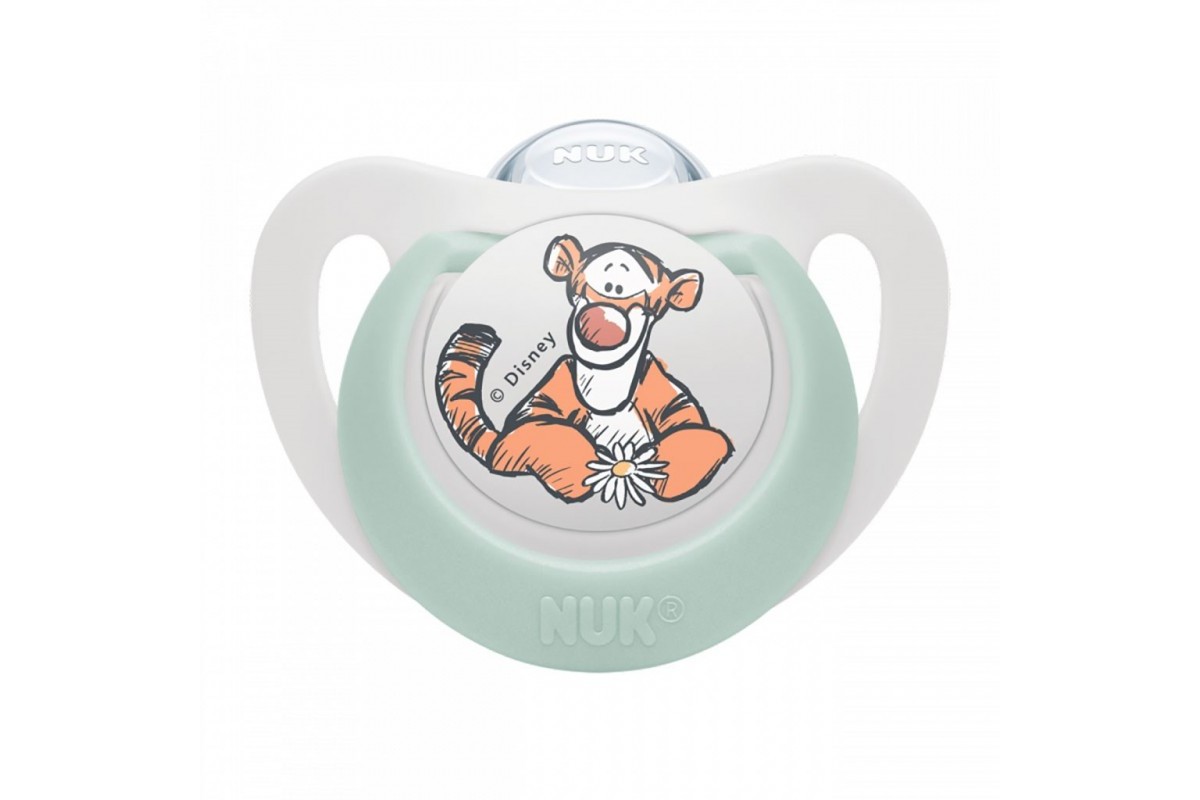NUK - ΠΙΠΙΛΑ STAR DISNEY Πιπίλα Σιλικόνης 6-18m (πράσινη)